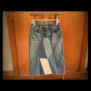 Joe’s Jean vintage jean skirt